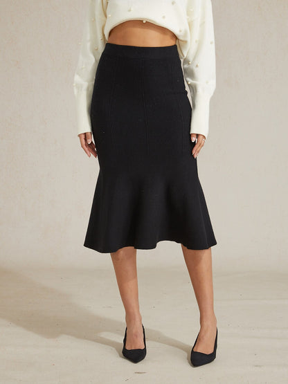 High-stretch Nylon Mermaid Knit Skirt