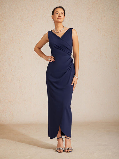 Sheath Midi Wrap Dress