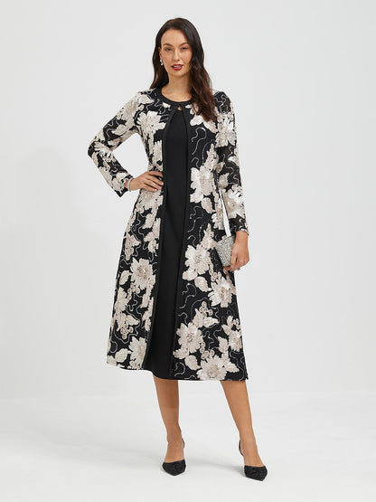 Sequins Rosette Floral Jacket