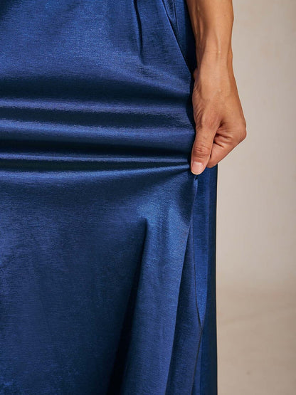 Stretch Taffeta Maxi Skirts