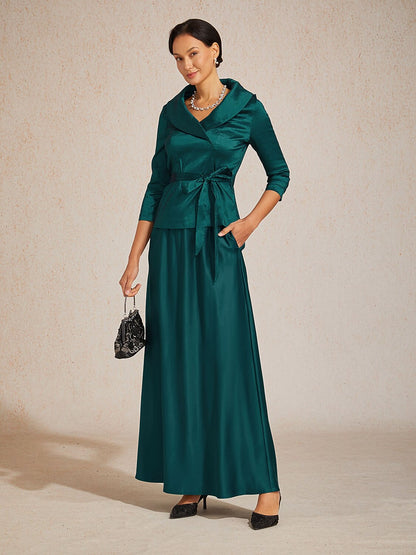 Taffeta Mid Waist Skirt