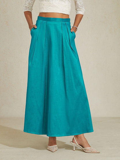 Stretch Taffeta Maxi Skirts
