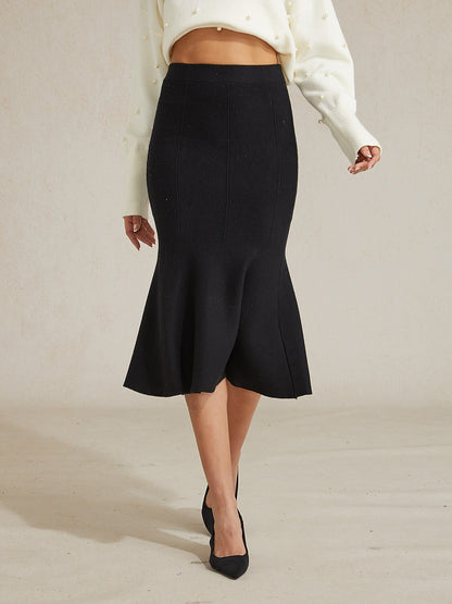 High-stretch Nylon Mermaid Knit Skirt