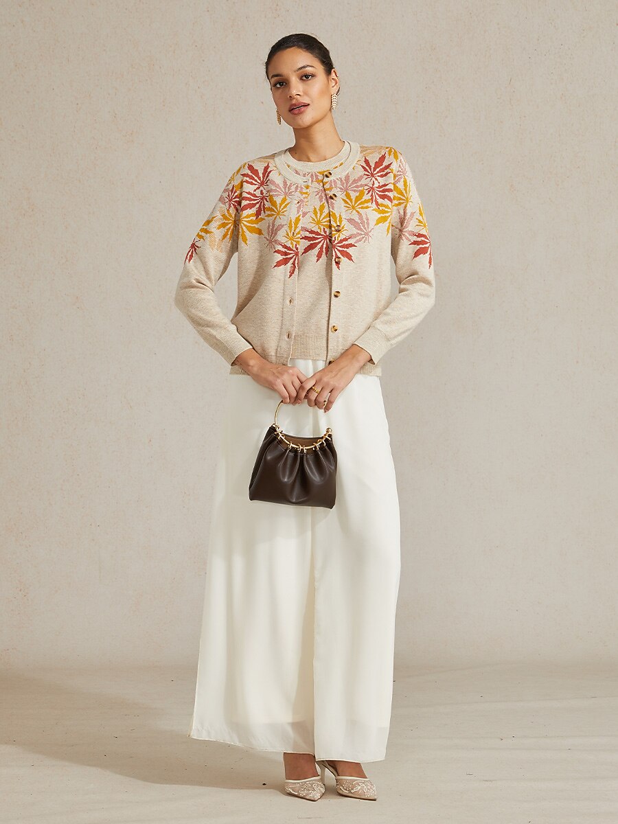 Jacquard Sweater Twinset