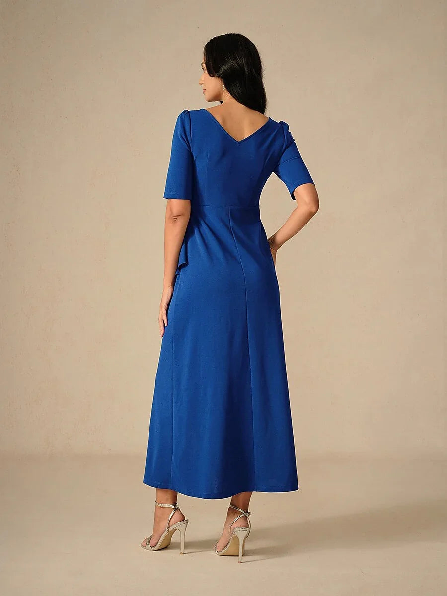 Elegant Ruffle Maxi Dress