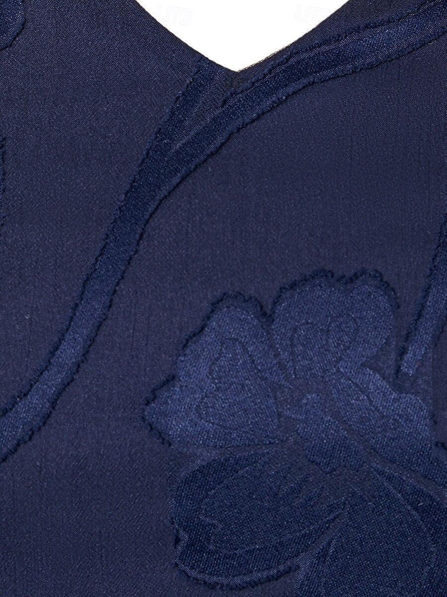 Ruffle Flutter Lace Midi Dress