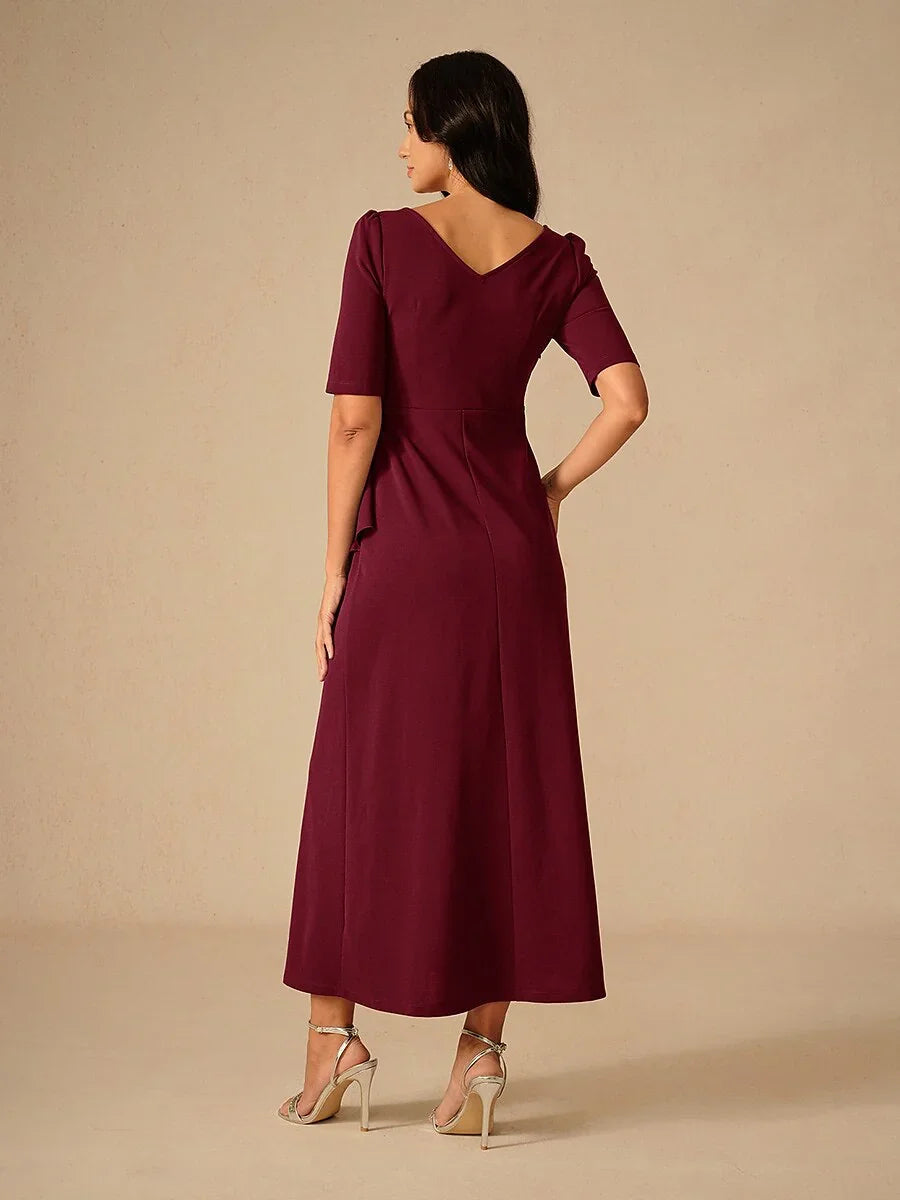 Elegant Ruffle Maxi Dress