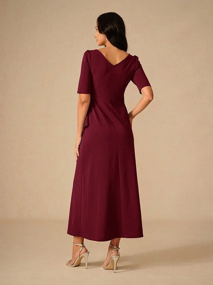 Elegant Ruffle Maxi Dress