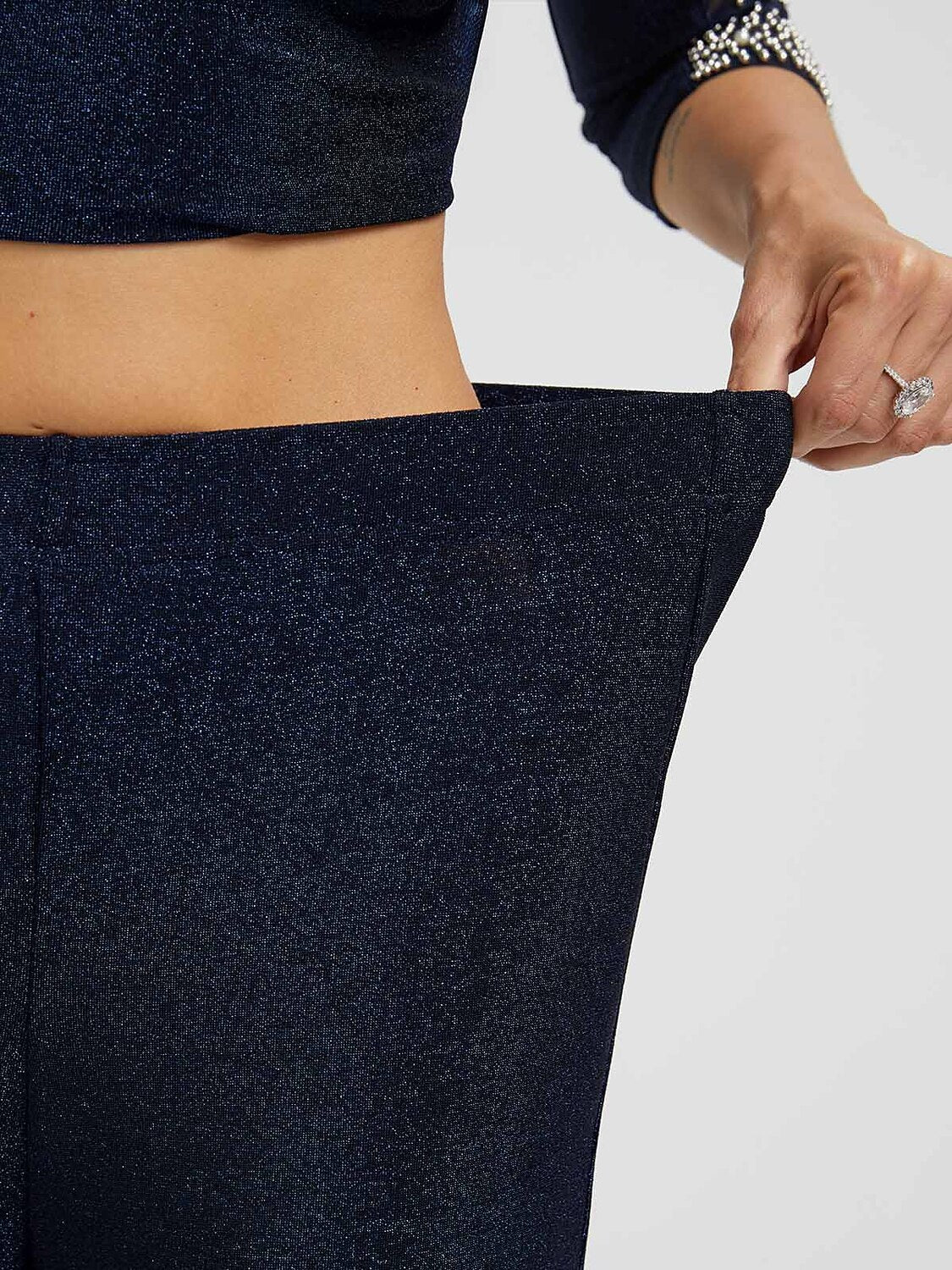 Straight Leg Glitter Pants