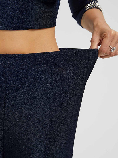 Straight Leg Glitter Pants