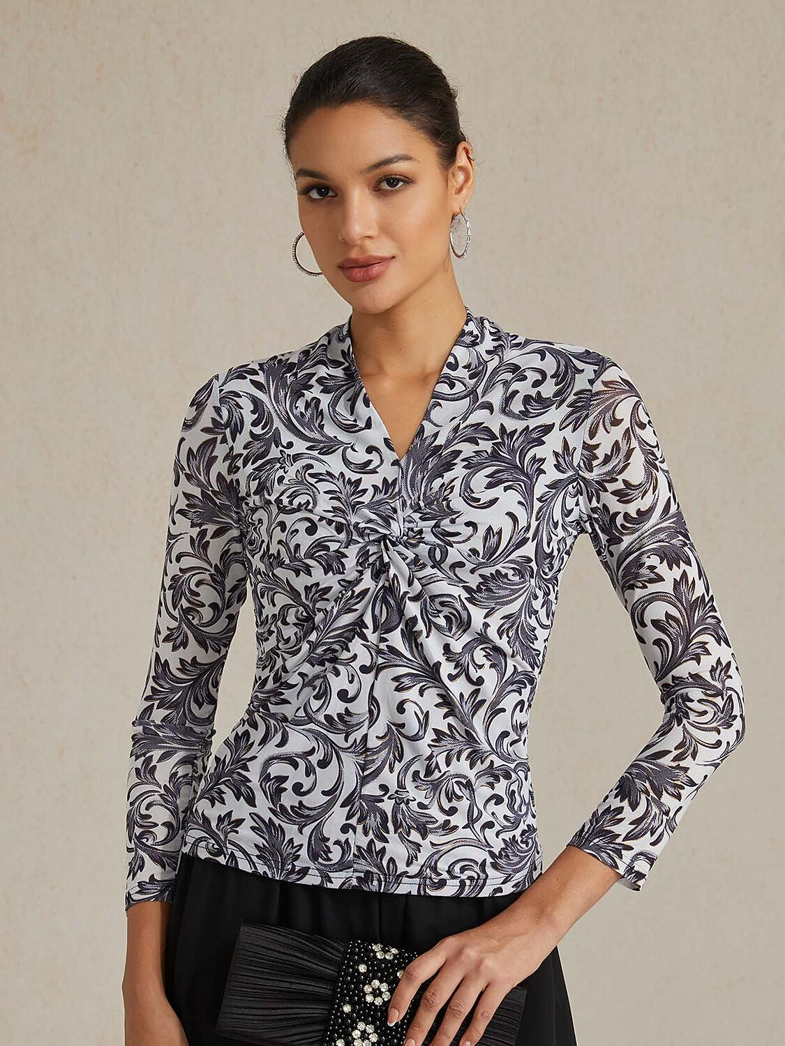 Twisted Paisley Blouse