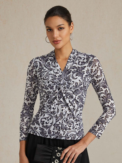 Twisted Paisley Blouse