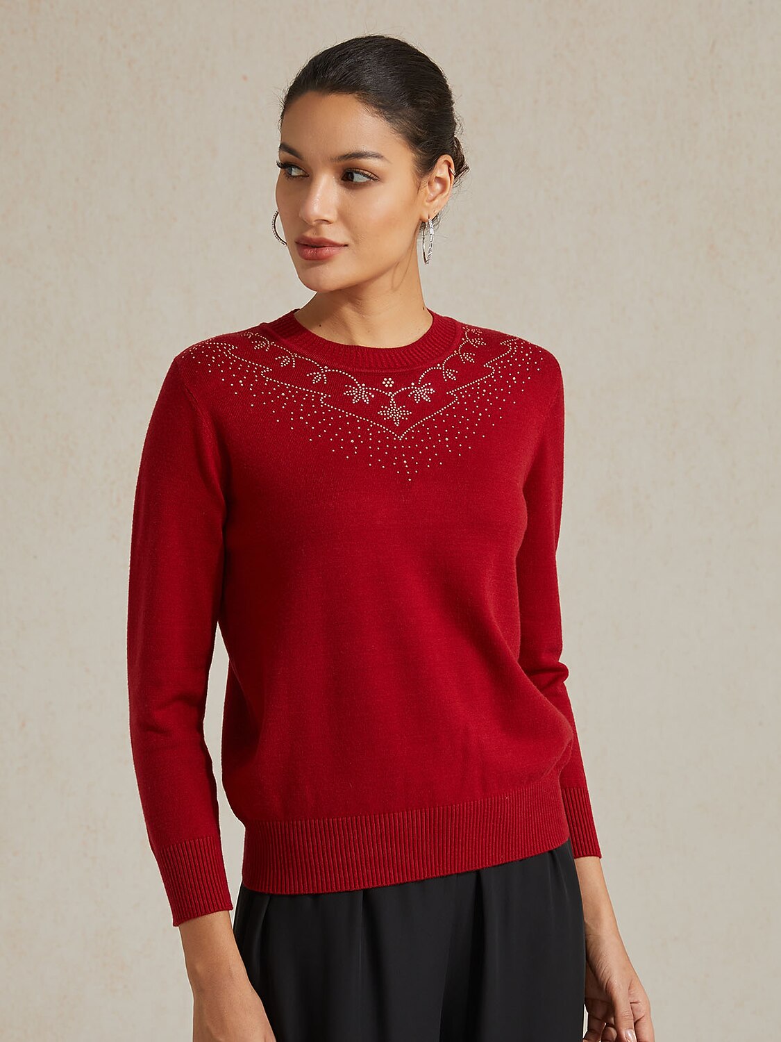 Jacquard Sweater Twinset