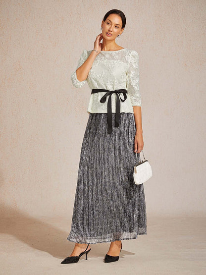 Chiffon A Line Maxi Skirt