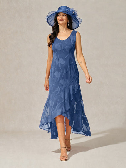 Organza Floral Wide Brim Fascinator Hat