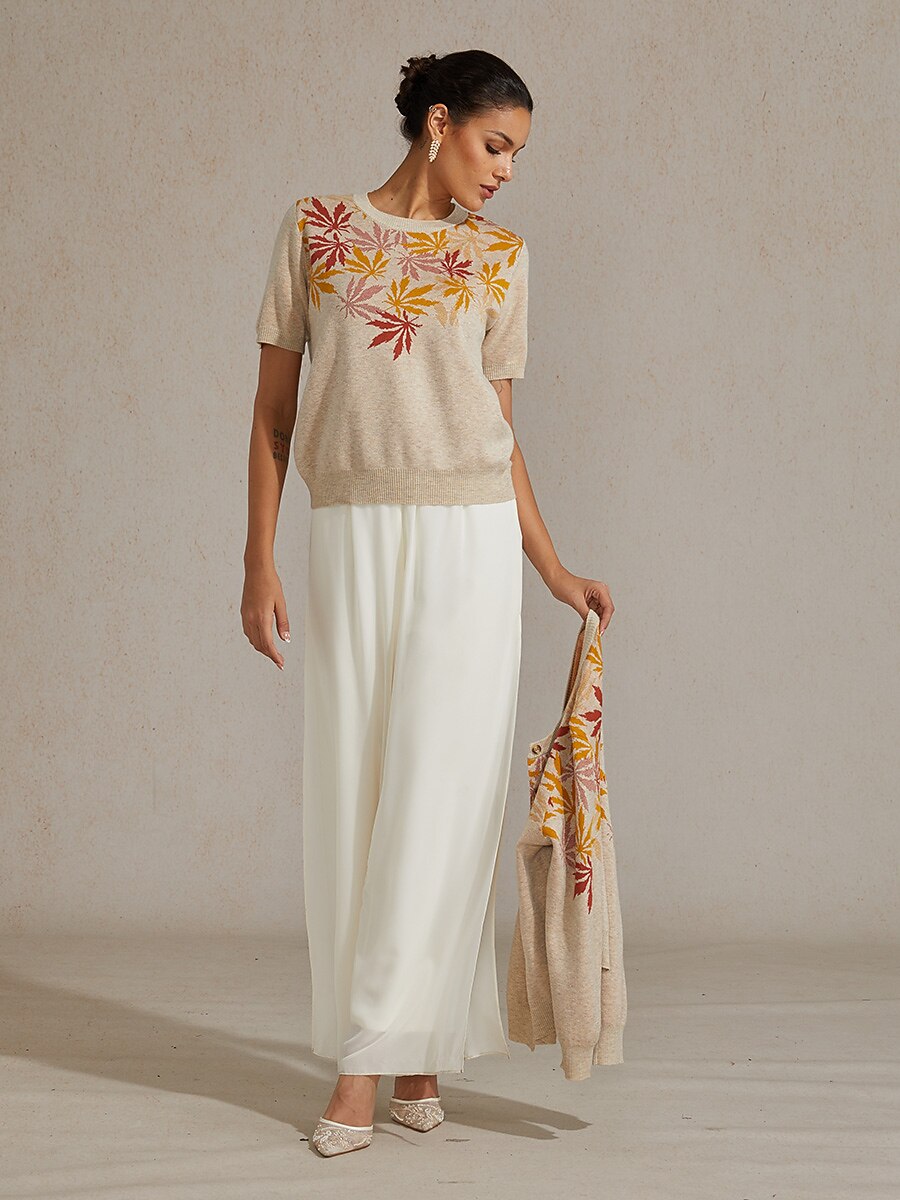 Jacquard Sweater Twinset