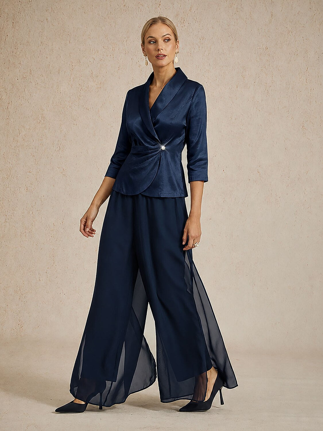 Stretch Taffeta Blouse