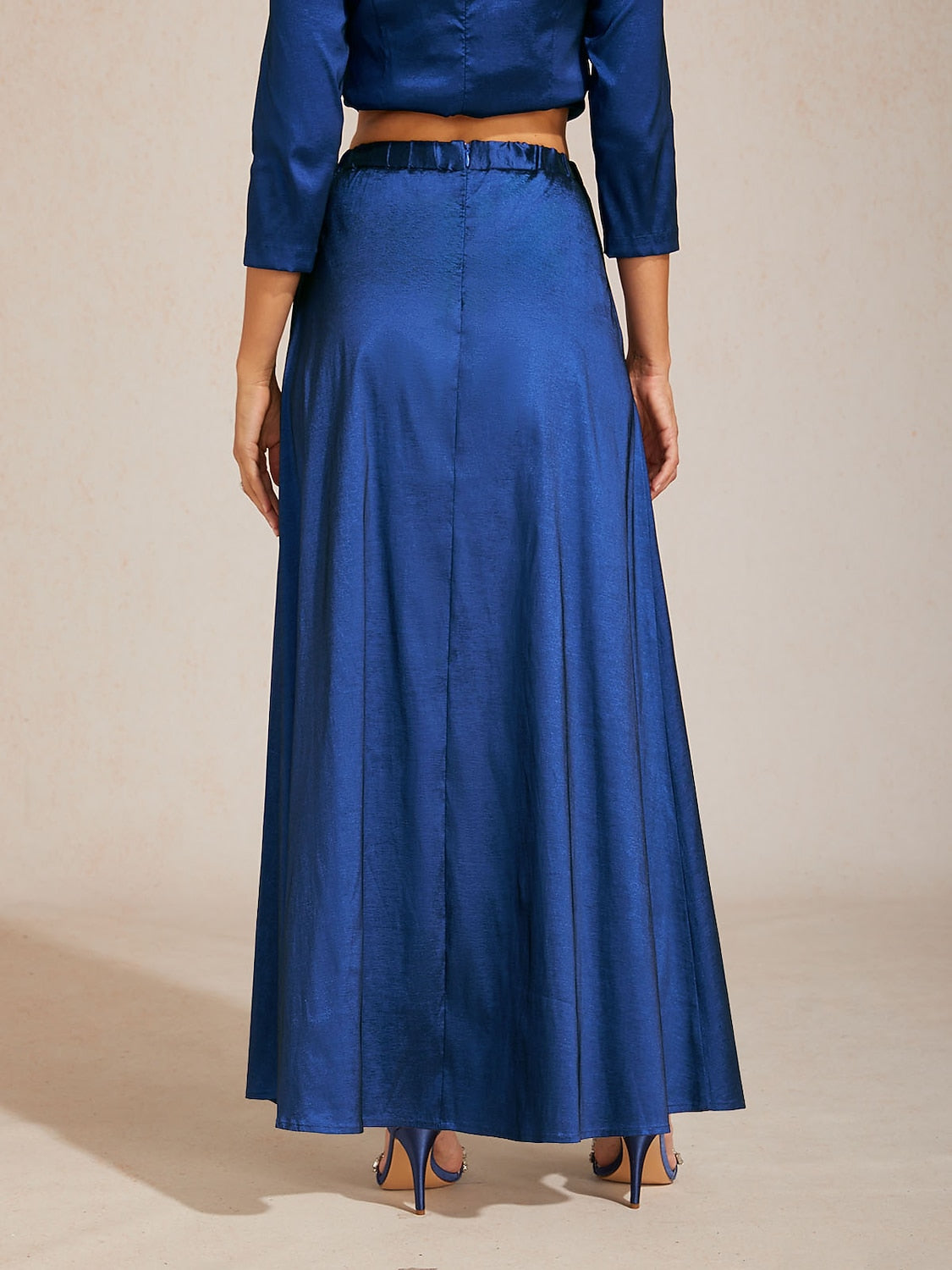 Stretch Taffeta Maxi Skirts
