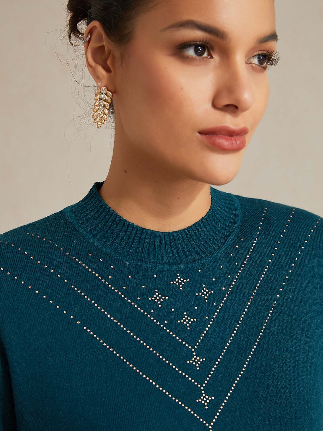Jacquard Sweater Twinset