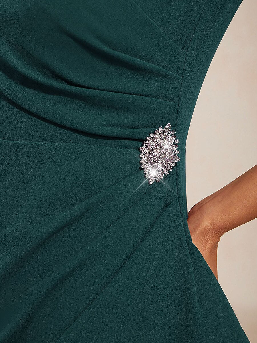 Sheath V-Neck Wrap Dress