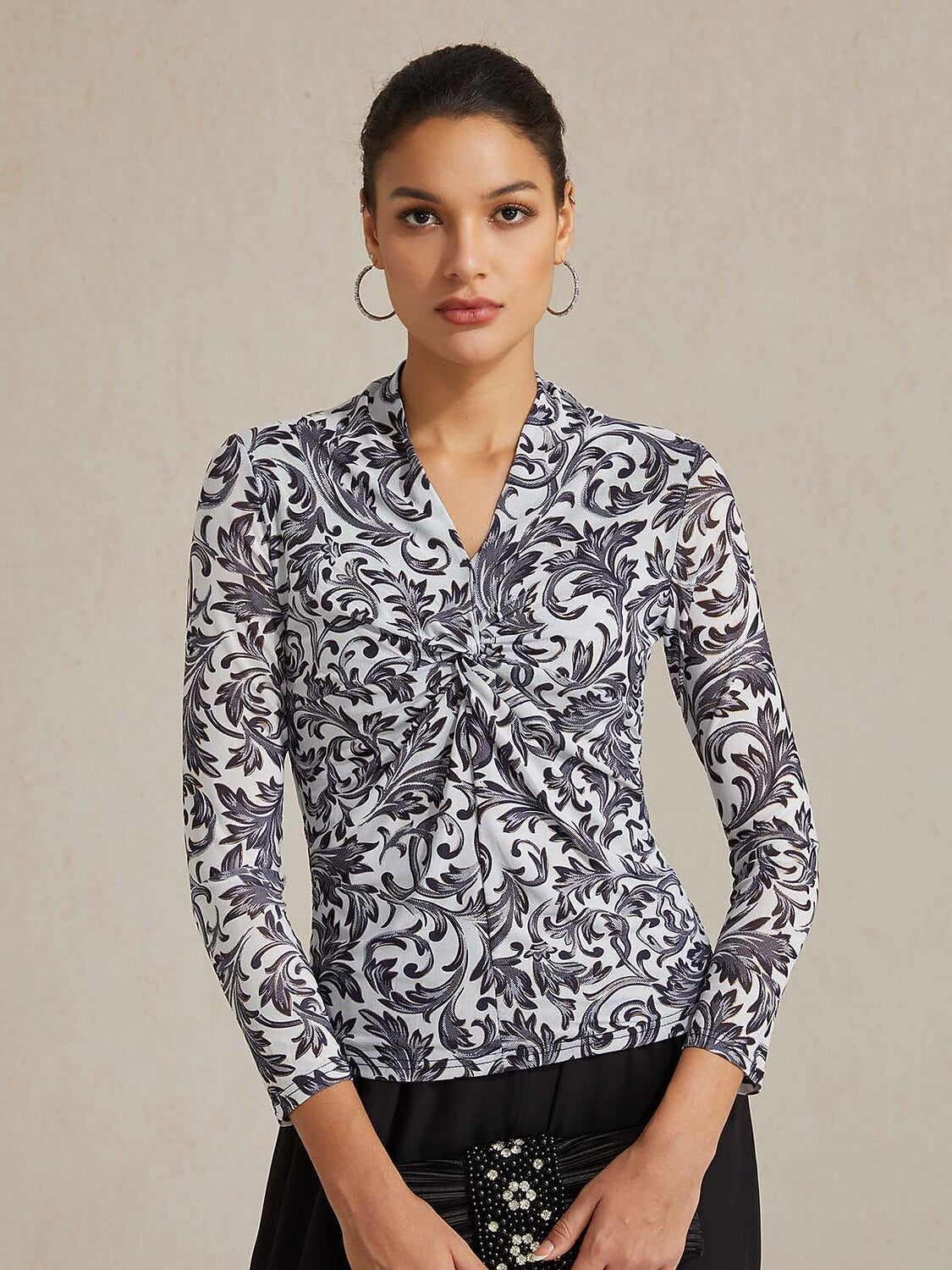 Twisted Paisley Blouse