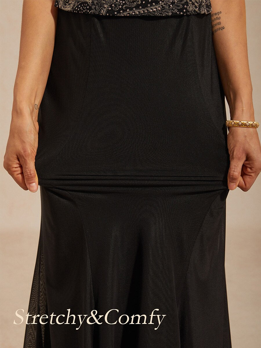 Paisley Jacket Dress with Subtle Sequin Detail