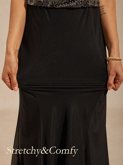 Paisley Jacket Dress with Subtle Sequin Detail