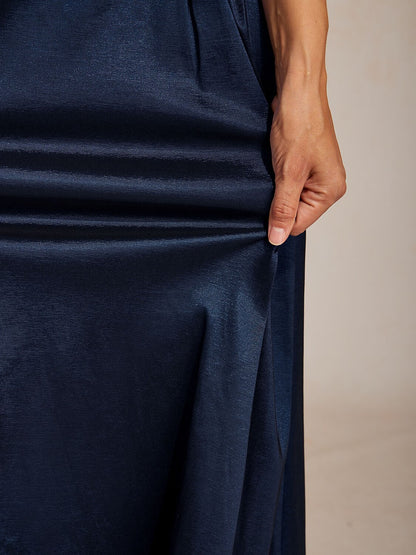 Stretch Taffeta Maxi Skirts