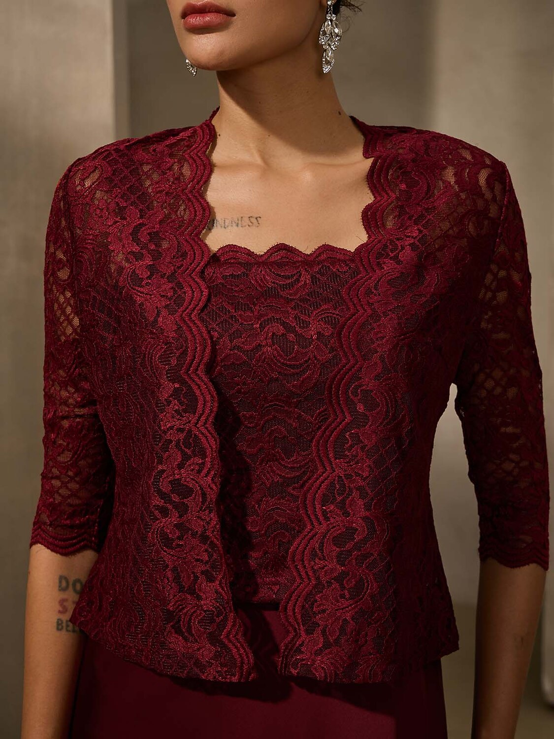 Lace Maxi Jacket Dress