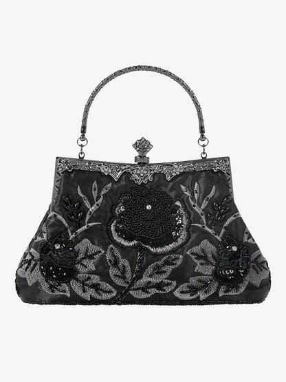 Sac à main en velours brodé de paillettes Sac de soirée