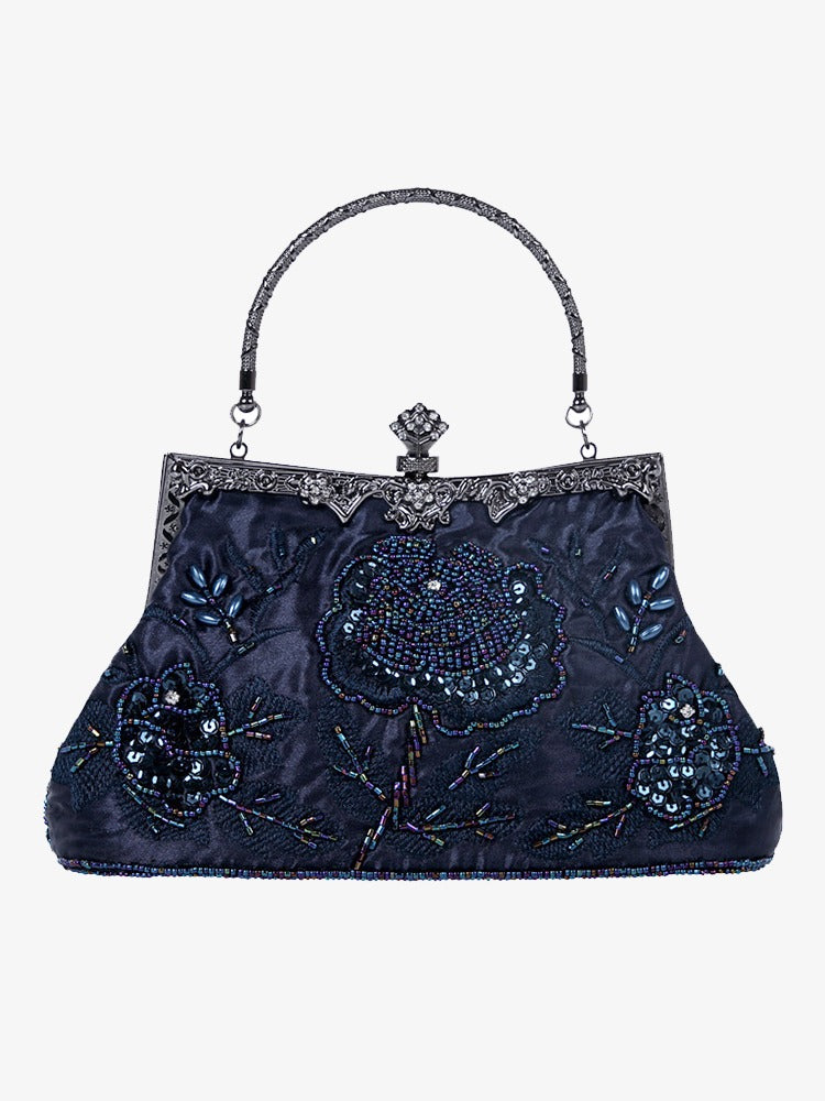 Sac à main en velours brodé de paillettes Sac de soirée