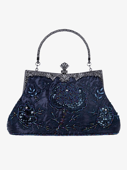 Sac à main en velours brodé de paillettes Sac de soirée