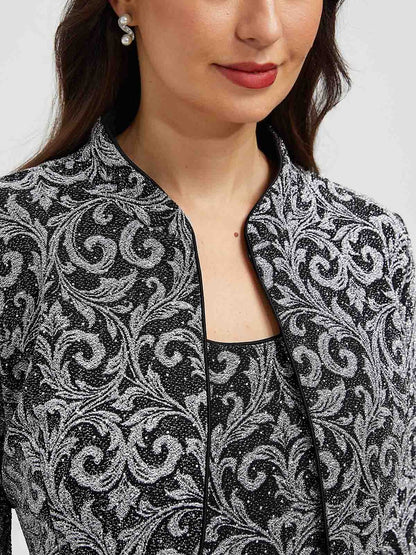 Paisley Mandarin Collar Twinset