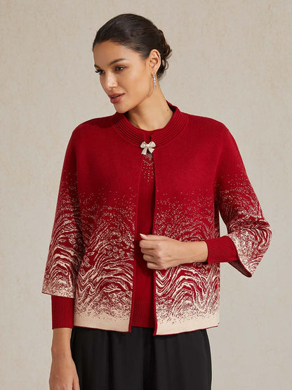 Jacquard Sweater Twinset
