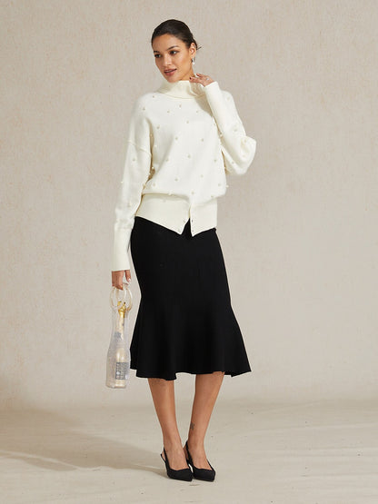 High-stretch Nylon Mermaid Knit Skirt