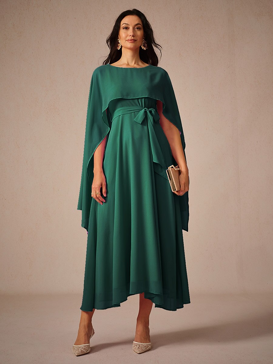 Two-Way Sheer Chiffon Maxi Dress