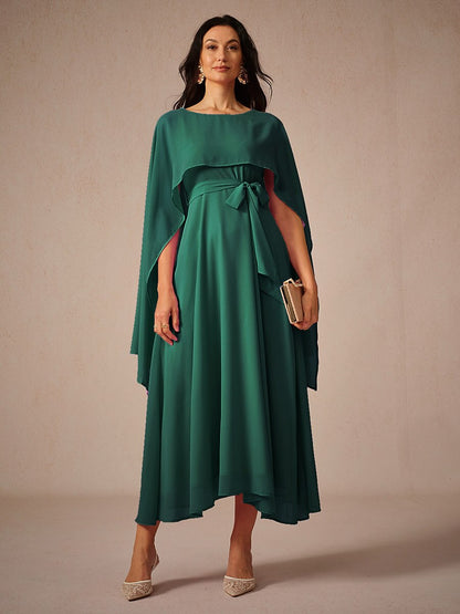 Two-Way Sheer Chiffon Maxi Dress