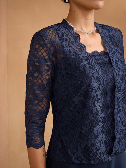 Lace Maxi Jacket Dress