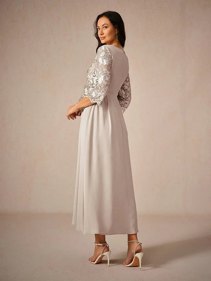 Ruffle Ruched Lace Maxi Dress