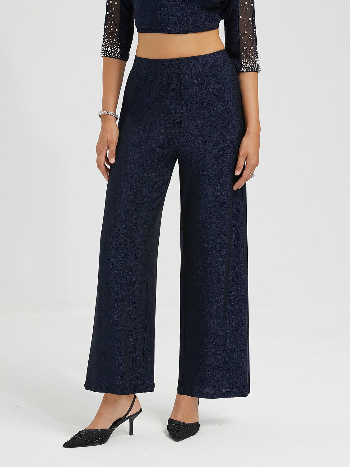 Straight Leg Glitter Pants