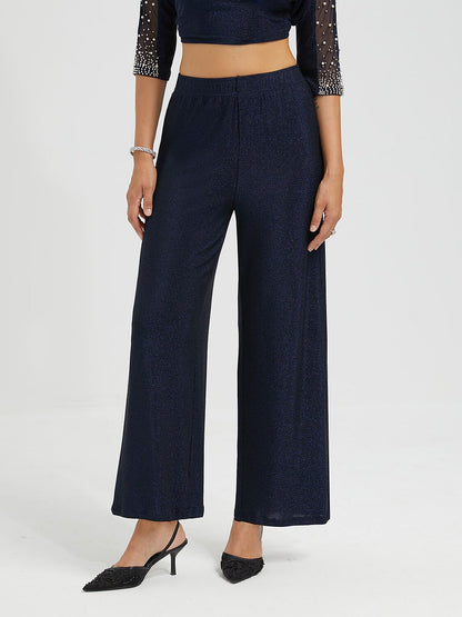 Straight Leg Glitter Pants