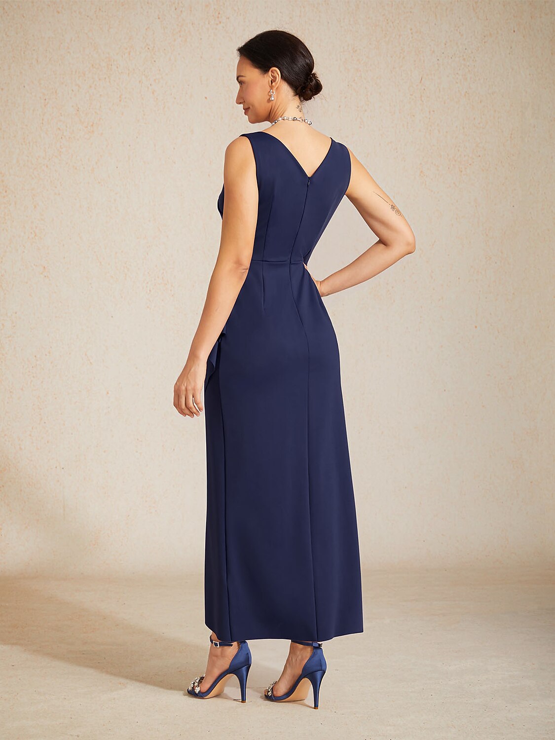 Sheath Midi Wrap Dress