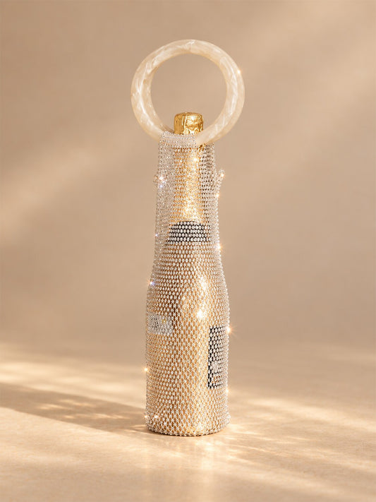 Rhinestone Wine Bottle Holder Bag