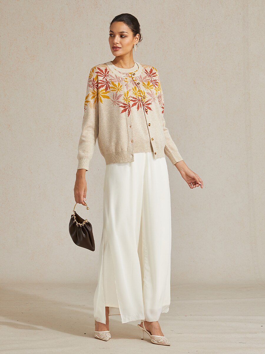 Jacquard Sweater Twinset