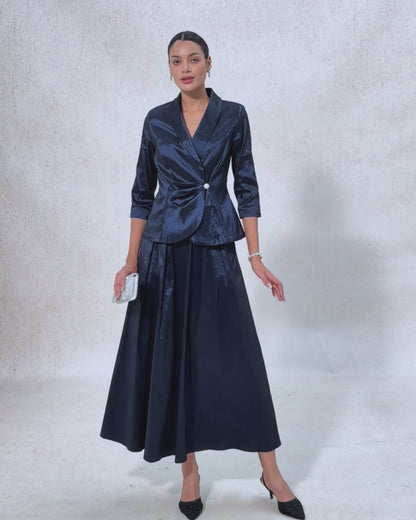 Stretch Taffeta Maxi Skirts