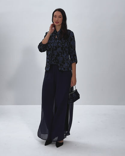 Twinset jacquard con strass