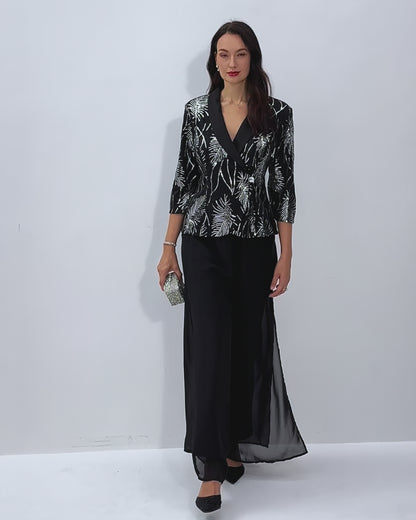 Sequins Feather Blazer