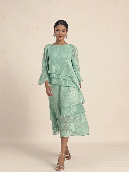 Chiffon Floral Layered Blouse