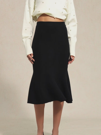 High-stretch Nylon Mermaid Knit Skirt