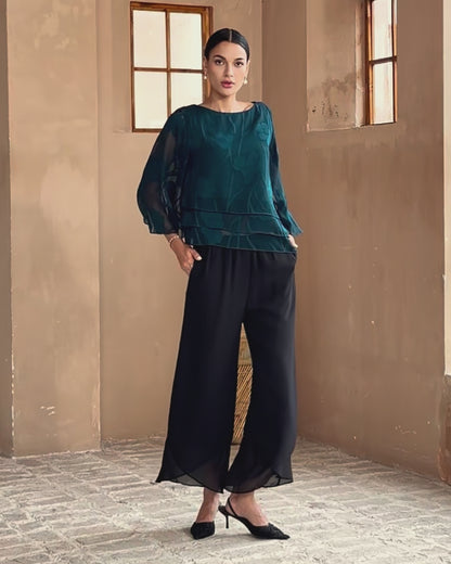 Chiffon Floral Layered Blouse